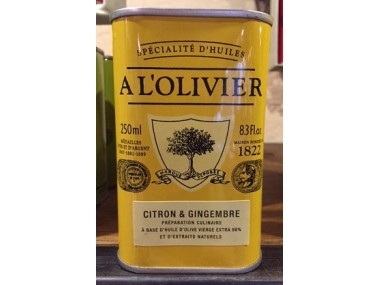 Huile d'olive arômatisée au citron et gingembre1/4L : Huiles