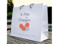 Sac en papier satinÃ©  Le Mas des Orangers -Biot-